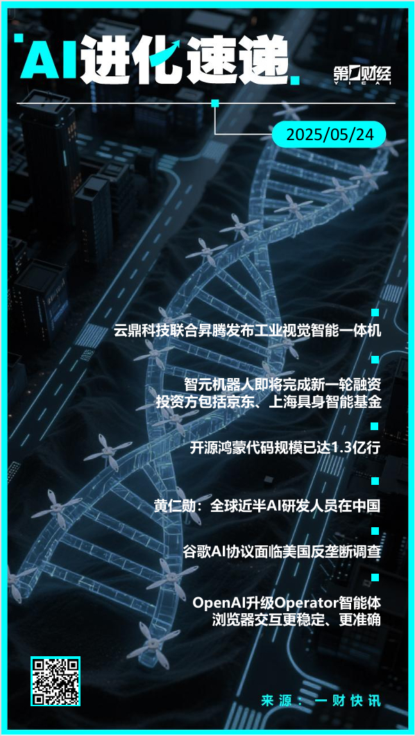 中盛投资 AI进化速递丨开源鸿蒙代码规模已达1.3亿行